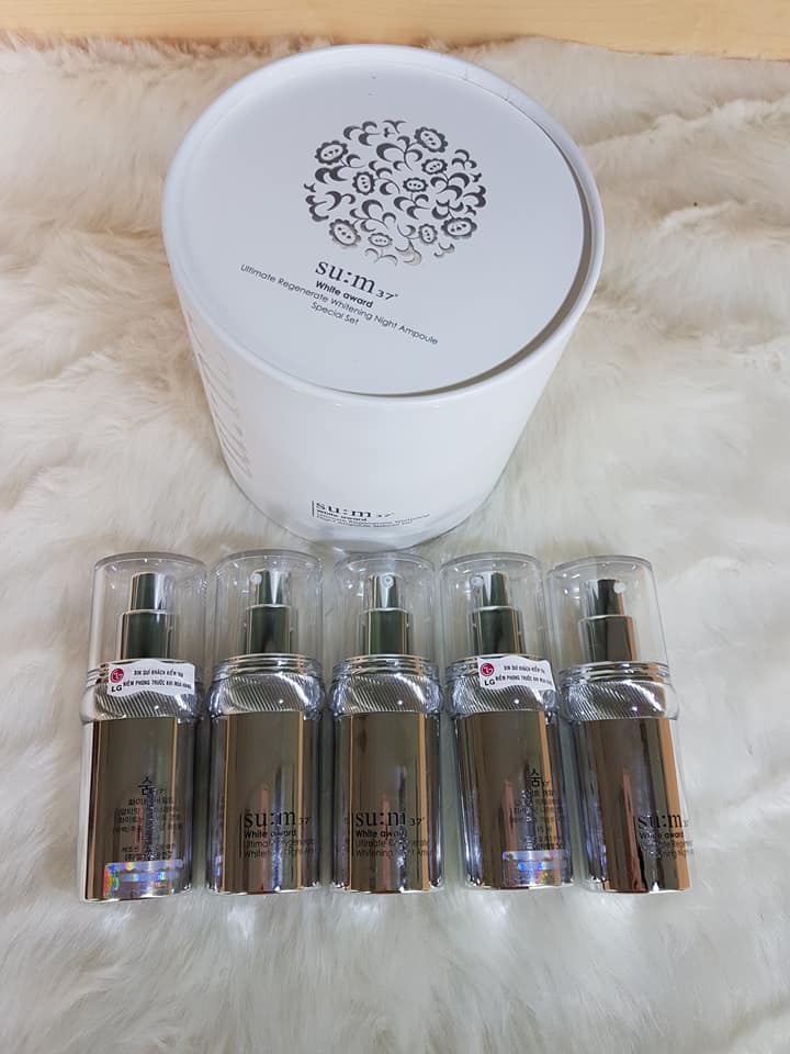 Sum37 White Award Ultimate Regenerate Night - Tinh chất dưỡng trắng ban đêm